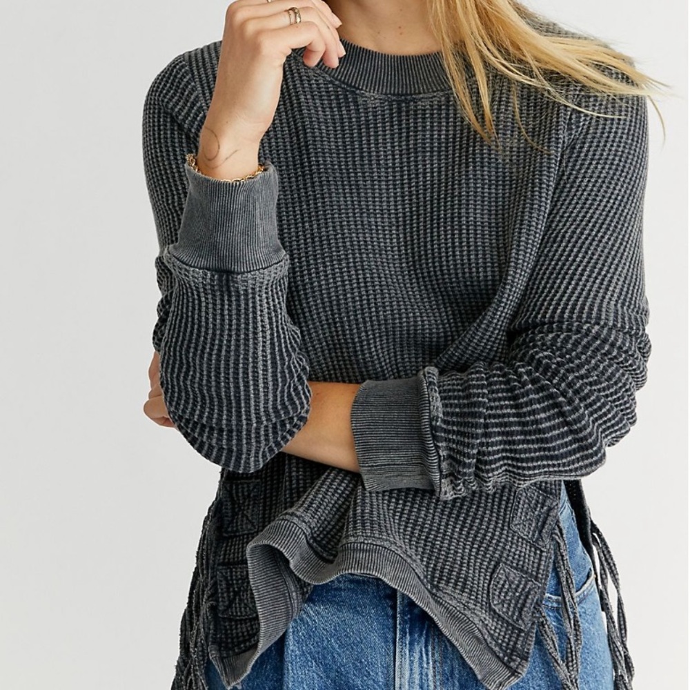 Free People Cropped Interlaken Top